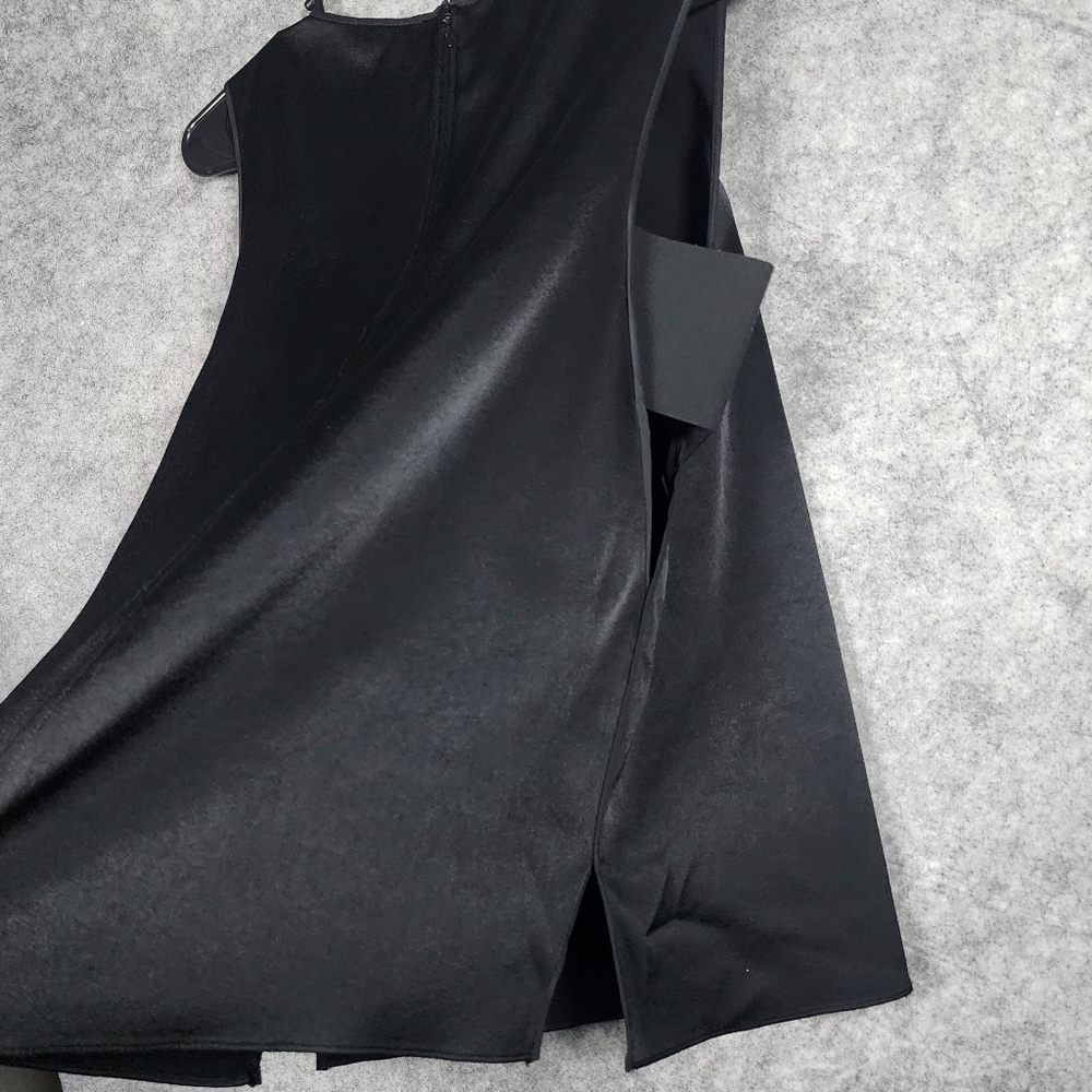Rag & Bone Black Silky Sleeveless Blouse Side Cut Out Top Size Large - Picture 4 of 13